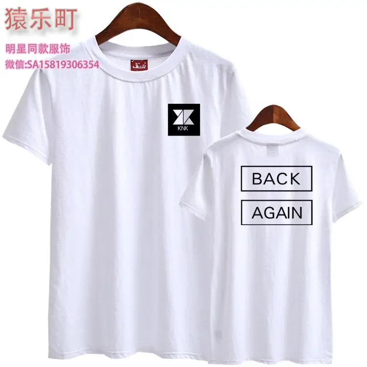 Летняя футболка kpop KK black again с принтом и коротким рукавом модные футболки для