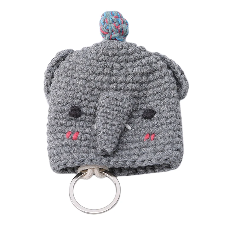 Elephant Дети девочки мультфильм мини-держатели для кошельков сумки Мода шнурок брелок держатель ручной работы милые держатели для ключей - Цвет: Elephant