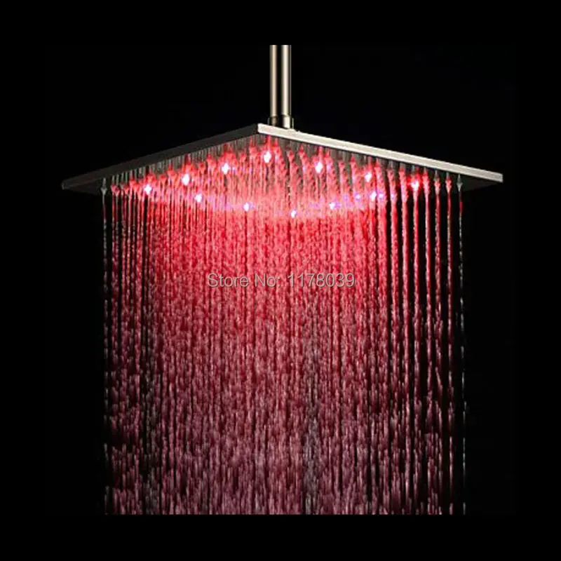 Светодиодные насадки для душа с дождевой насадкой трехцветные светодиодные