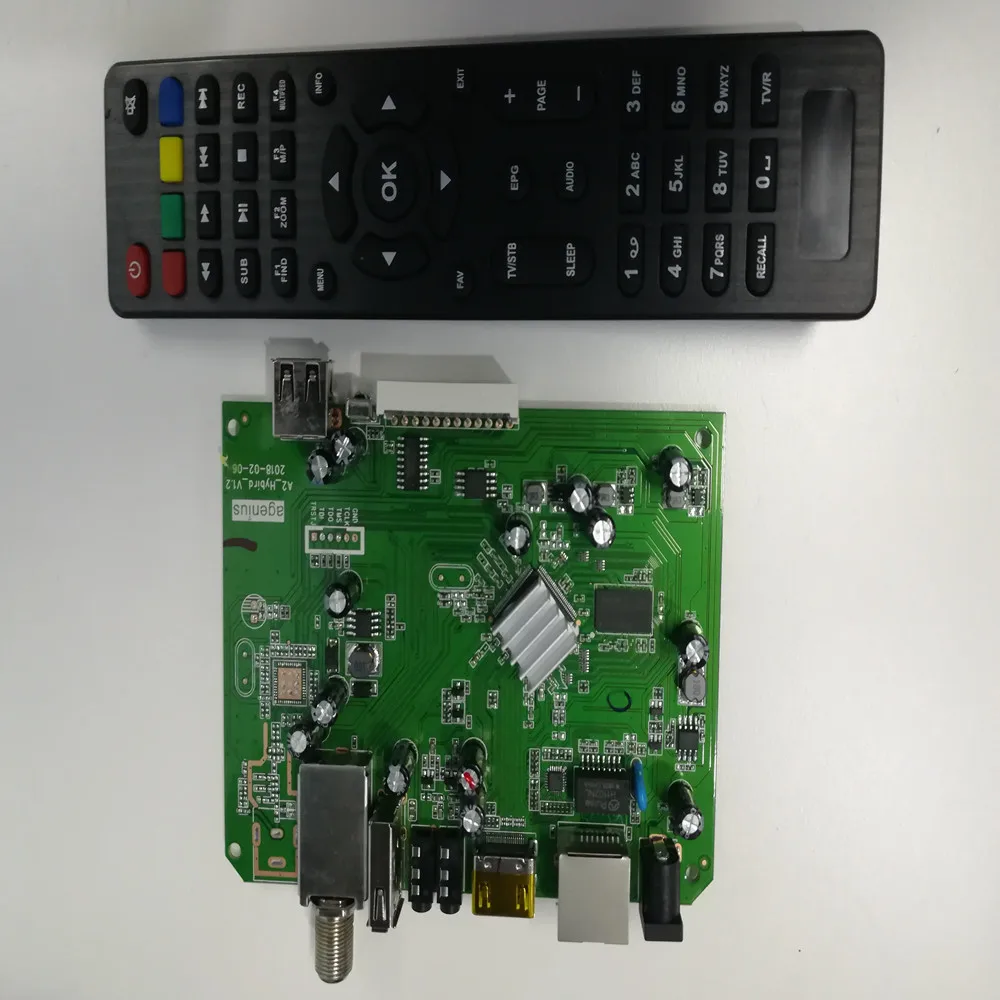 With Remote control Agcnius A1 мини материнская плата& Дистанционное Управление для Бразилии, Чили, Южная Америка - Цвет: With Remote control