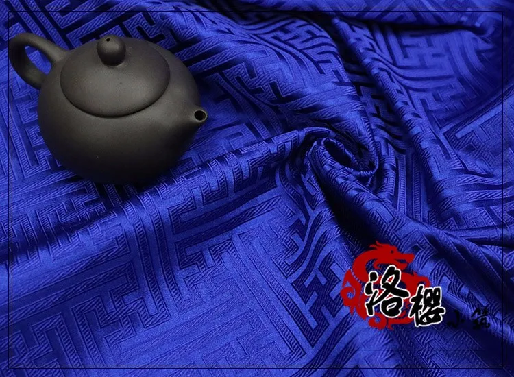 Ширина 75 см китайский стиль Hanfu Cheongsam костюм Hanfu тканый Дамасская парча ткань Great Wall под старину на полярда