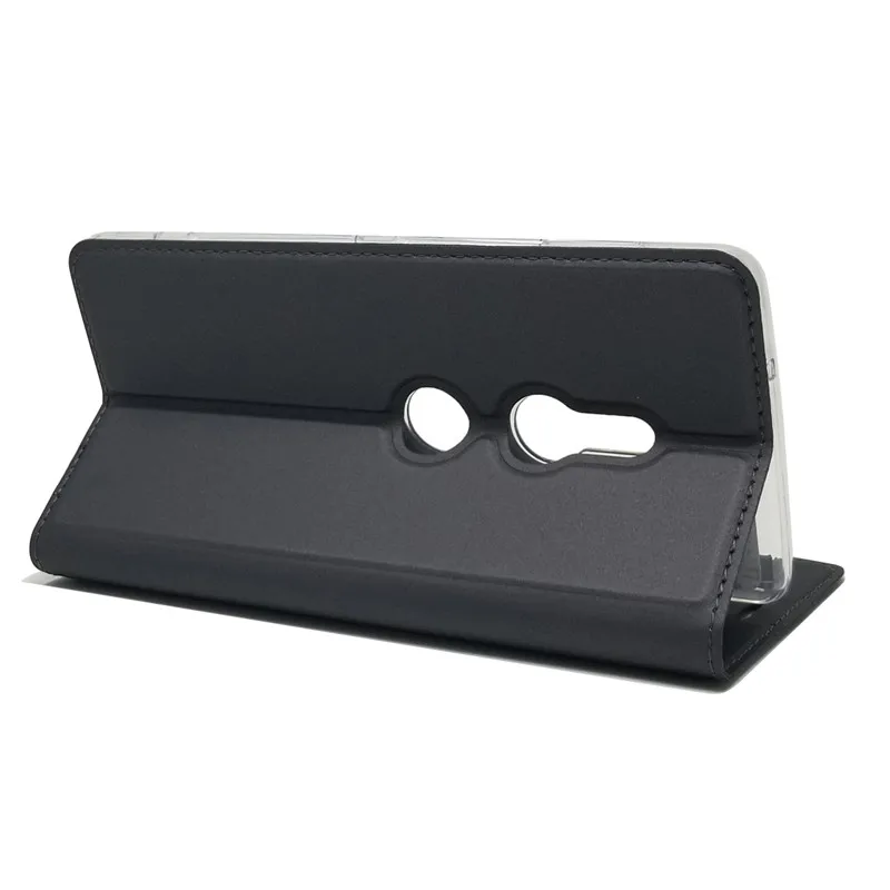 Новые кожаные флип чехлы для sony XZ2 чехол бумажник Capinha Carcasas основа Coque Etui Мобильный