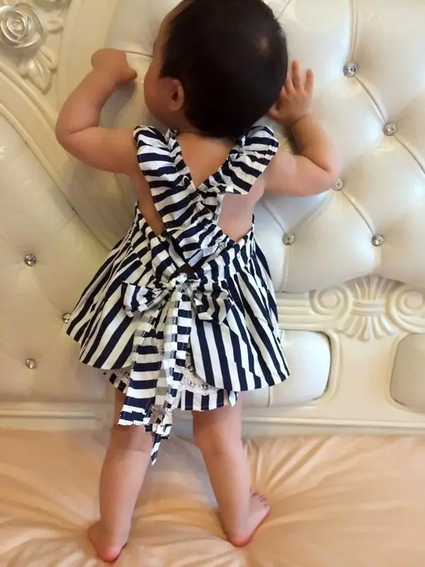 Платье с открытой спиной хлопковые трусы бантом комплект из 2 предметов одежда