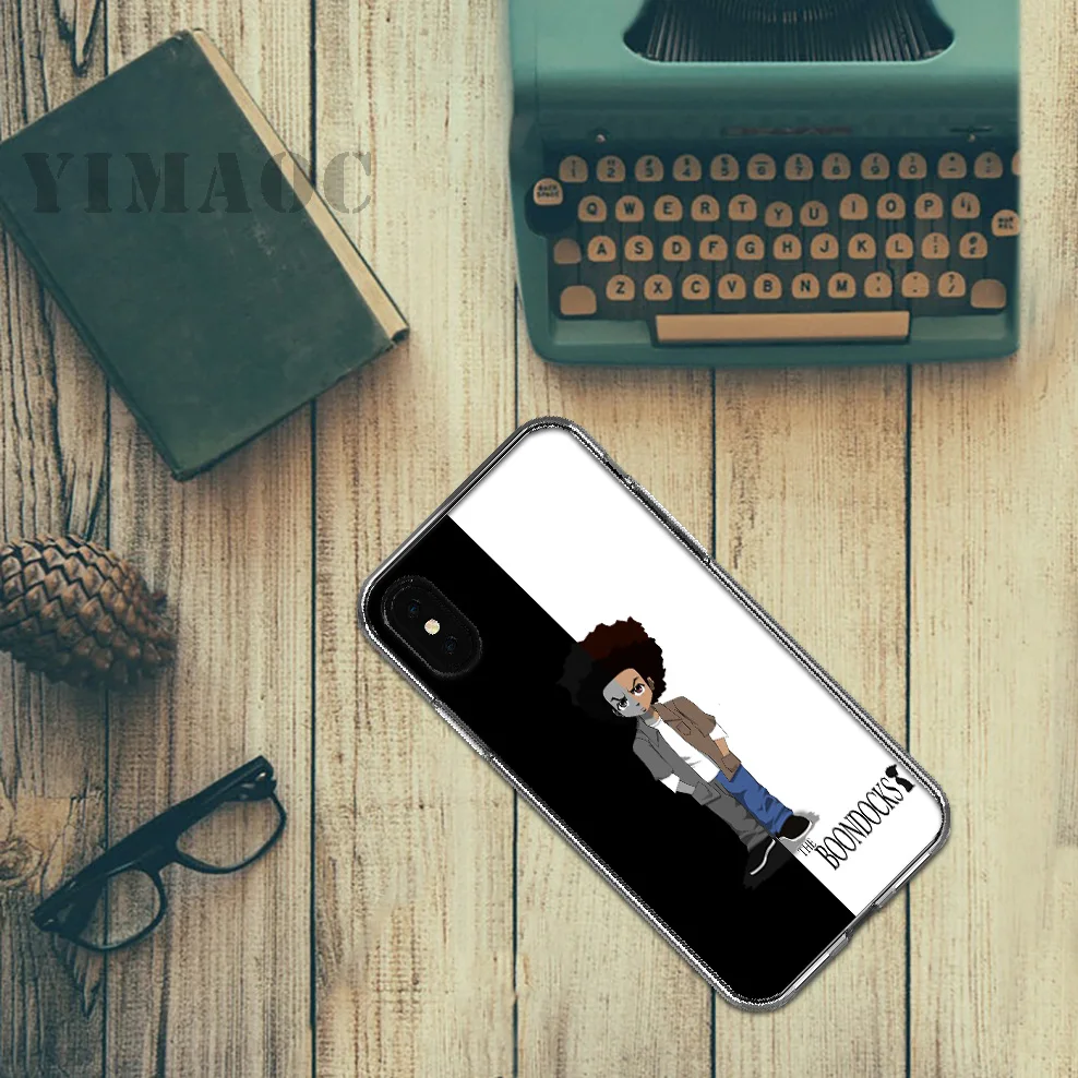 YIMAOC Huey Freeman Boondocks Soft Silicone Case for Apple Iphone 11 Pro Xr Xs Max X 10 8 Plus 7 6S 6 SE 5S 5 7Plus 8Plus |