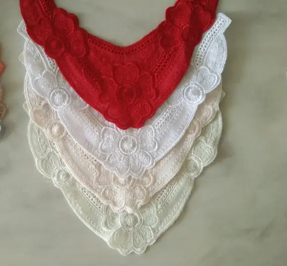 14 шт. маленькая вышитая аппликация из цветочной ткани Venise отделка кружевного