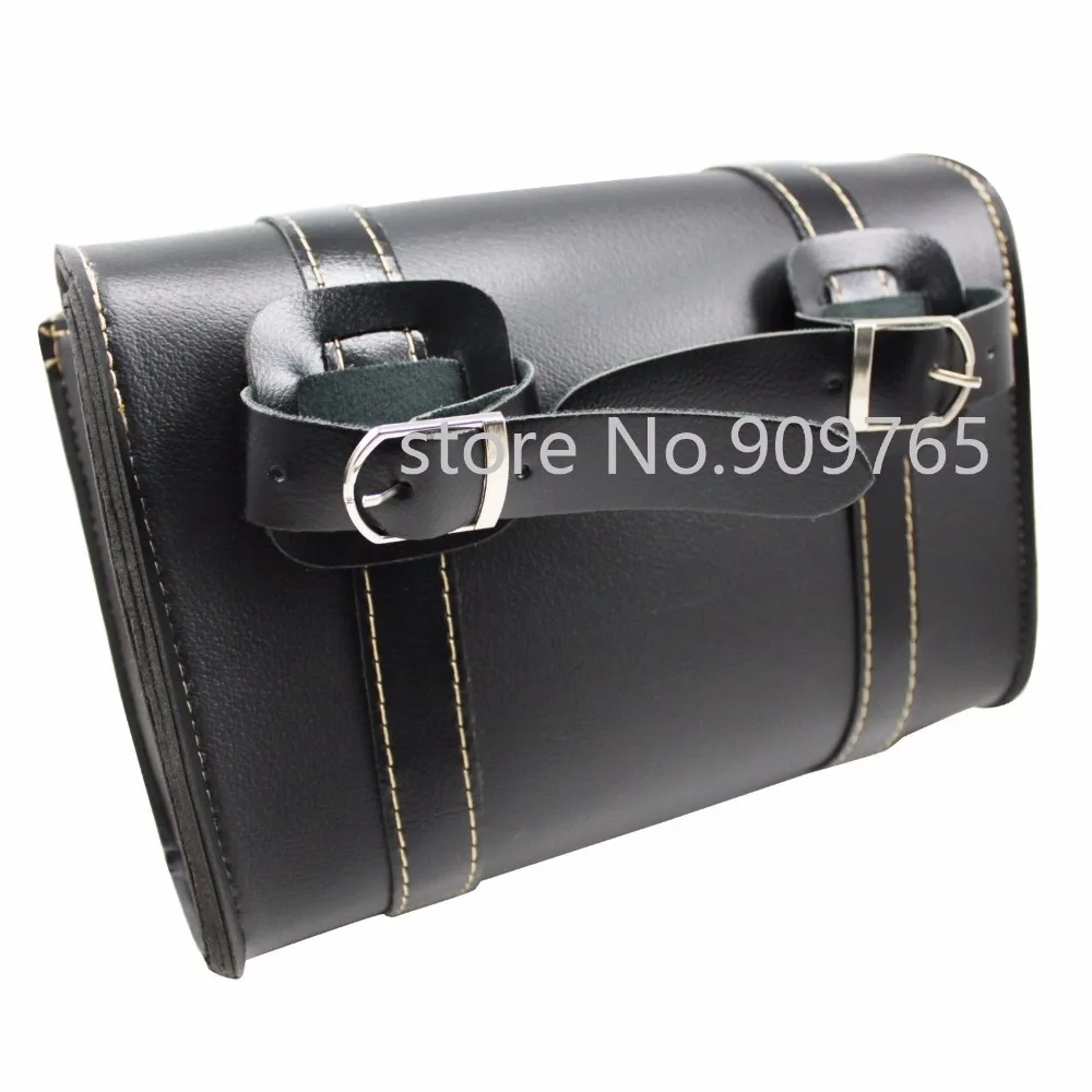 Черная мотоциклетная сумка для инструментов Круизер чоппер кафе гоночный Старый