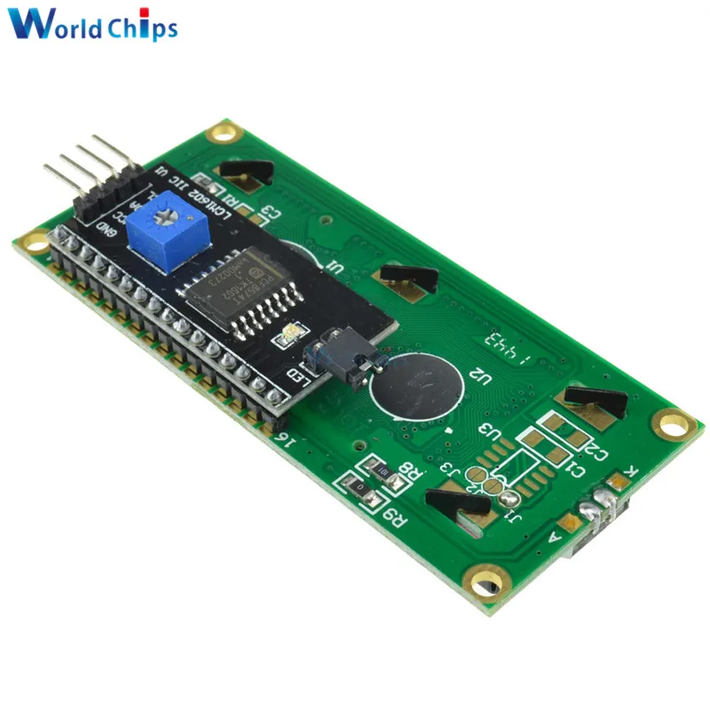 1 шт. IIC/I2C 1602 16X2 ЖК дисплей модуль LCD I2C синий/желтый 5 В для Arduino|Интегральные схемы| |