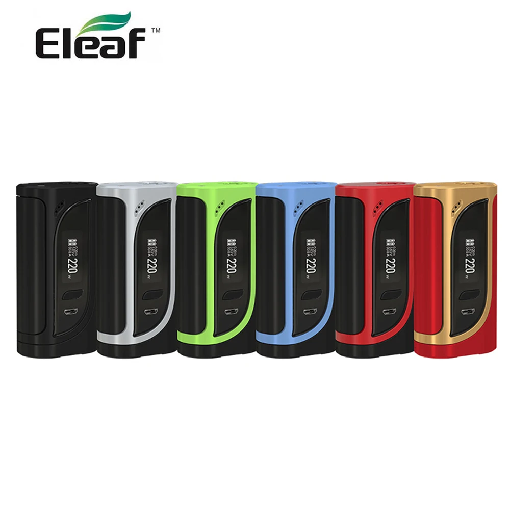Оригинальный Eleaf iKonn 220 Mod Kit 1 Вт 0 91 дюймовый экран питается от Dual 18650 (не входит в