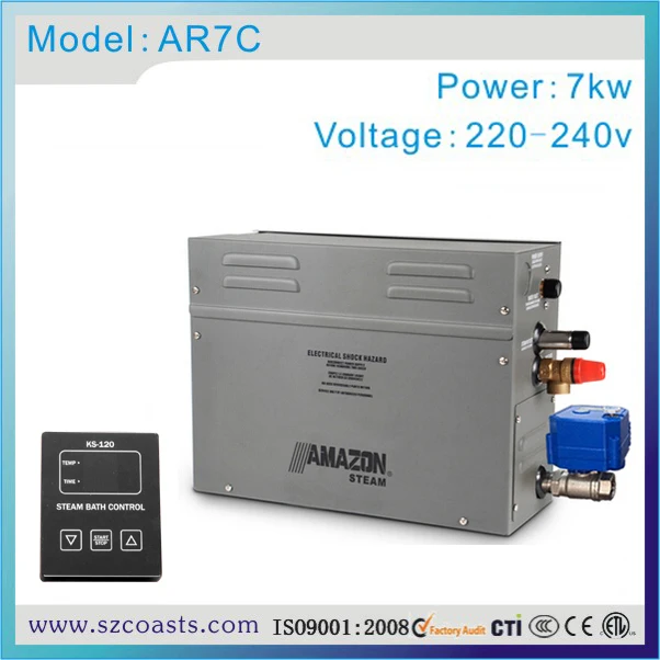 20 лет производитель Amazon 7kw 220-240v влажный парогенератор Паровая сауна