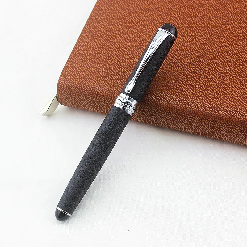 Jinhao 750 металлическая шариковая ручка высокого класса черный 0,7 мм черные чернила Бизнес Ручки для подписи с подарочной коробкой письма канцелярские принадлежности
