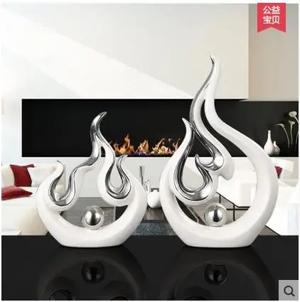 Минималистичный керамический дизайн на удачу с сильным пламенем домашний декор