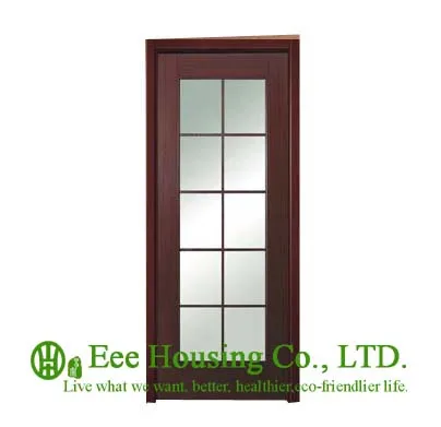 Облицовочная дверь из глазурованной древесины толщиной 40 мм для квартиры