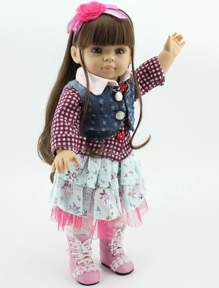 Кукла NPKDOLL 18 дюймов силиконовая виниловая reborn детские игрушки американская кукла