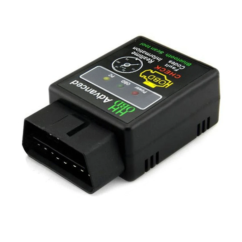 Автомобильный диагностический сканер ELM327 V2.1 OBD2 II Bluetooth интерфейс считыватель