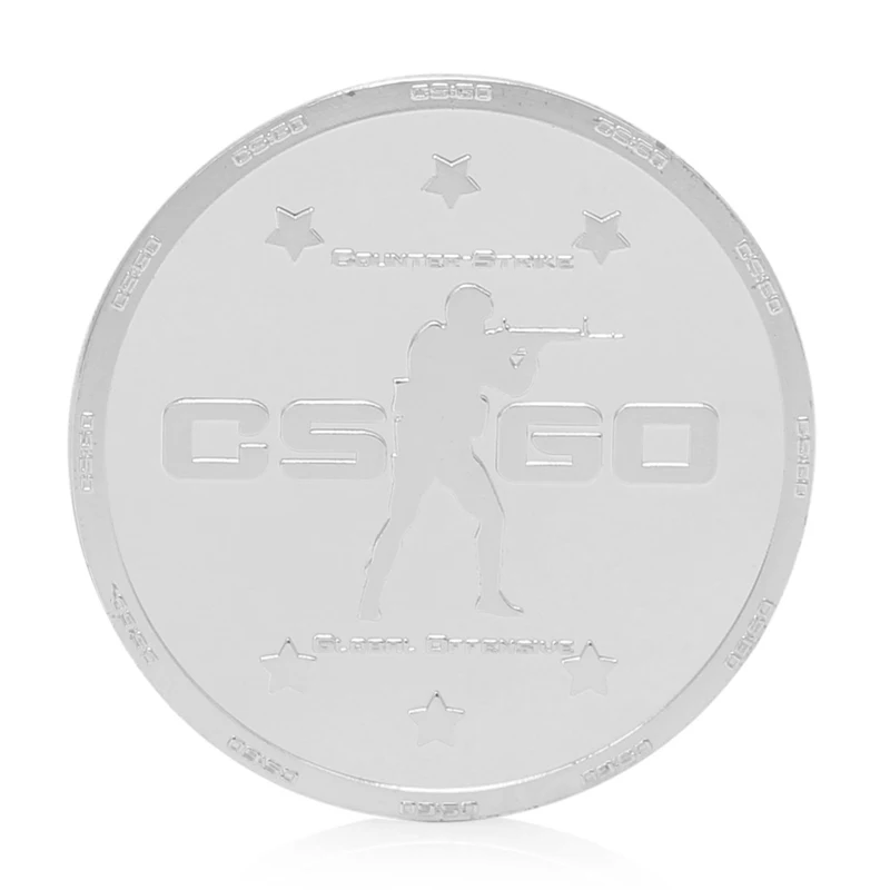 CS GO счетчик Страйк дизайн памятная монета из цинкового сплава памятная монета коллекция нет-монеты иностранных валют подарок