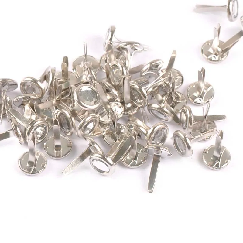 Набор металлических застежек для скрапбукинга 50 шт. смесь стразов х15 мм|Штифты| |