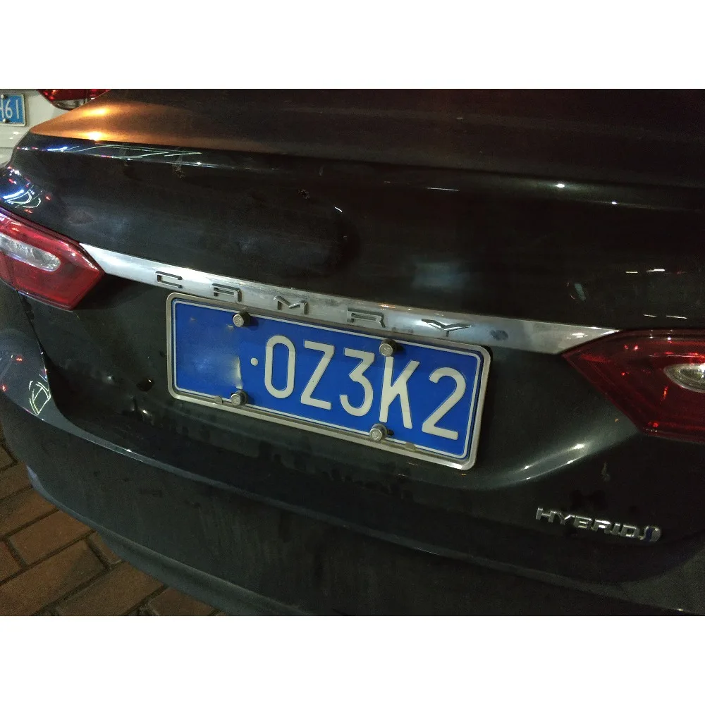 Накладка на заднюю крышку багажника для Toyota Camry хромированная крышка багажника, накладка на заднюю крышку багажника, Прямая поставка