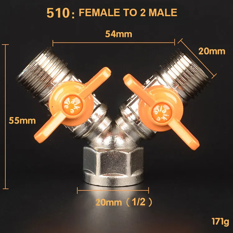 Латунный хромированный шаровой газовый клапан G1/2 &quotBSPP для газа жидкой воды