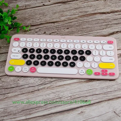 Color 1 Мягкая силиконовая крышка клавиатуры защитная пленка для logitech K380 K 380 Bluetooth клавиатура мульти-устройство механическая защита кожи - Цвет: Color 1