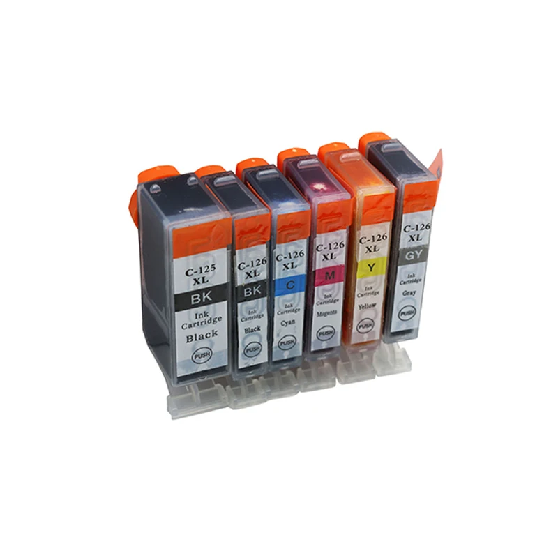 12 шт. совместимый чернильный картридж Luocai для canon PGI125 CLI126 PIXMA IP4810/IP4910/IX6510/MG5210/MG5310
