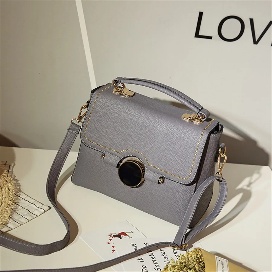 Новый Женщины Сумка Случайные ИСКУССТВЕННАЯ Кожа Сумки Женские Средний На Ремне