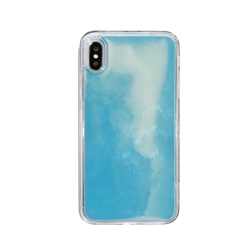 Роскошный светящийся жидкий зыбучий песок классный чехол для iPhone X S MAX XR 7 8 6 6s Plus