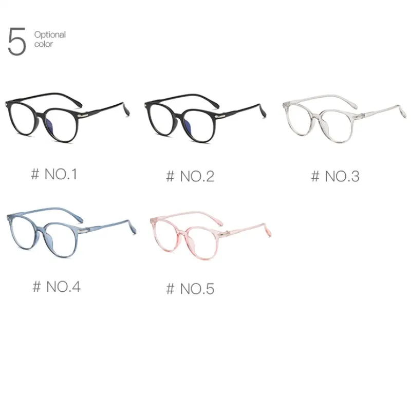 Модная прозрачная оправа для очков женщин круглая мужская из пластика |