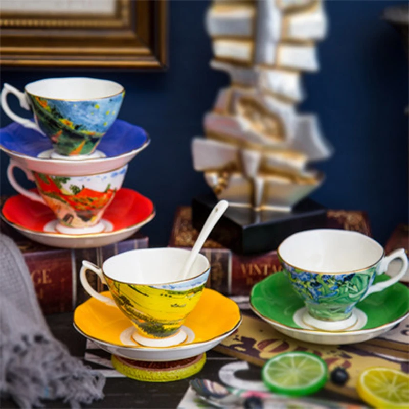 Wourmth Европейский стиль Пномпень костяного фарфора Coffeecup Звездная керамика