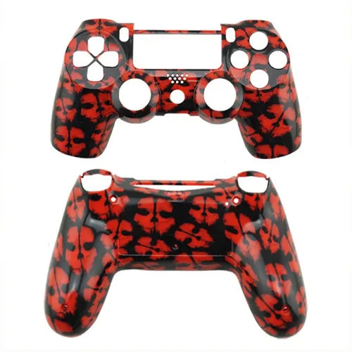 Red Ghost Для Playstation 4 оболочка корпуса Чехлы для PS4 Передняя и задняя игра оболочки гидро окунутый дизайн Замена пластиковый чехол для PS4 - Цвет: Red Ghost