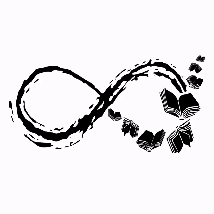 Автомобильный Стайлинг забавная книга Автомобильная виниловая наклейка авто