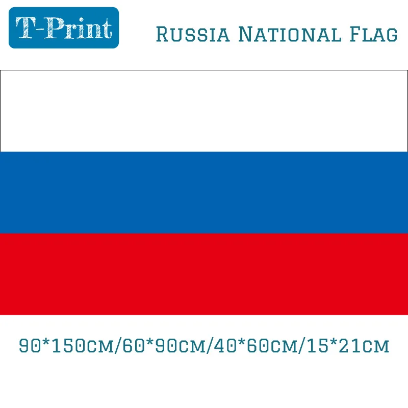 

90*150cm 60*90cm Russia National Flag Russian Polyester Flag For June 12th Russian Day World Cup Sports meeting Gift Olympiad