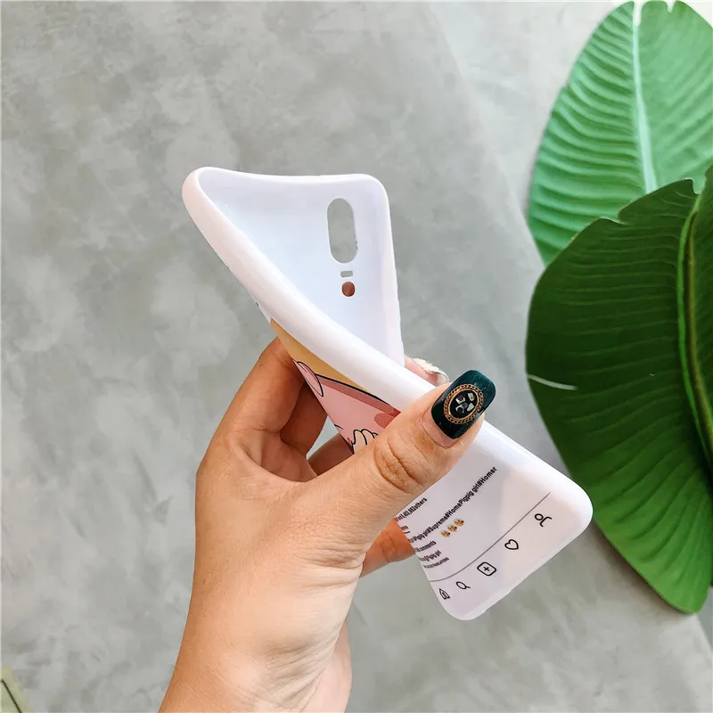 Глянцевая Мягкий чехол для iPhone 8 7 Чехол 6 6s плюс милые поросенка х обложки на айфон