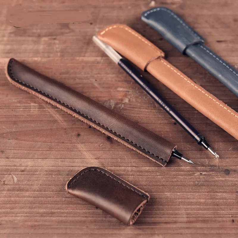 Новый Ретро Чехол карандаш из натуральной кожи для путешественника пенал чехол