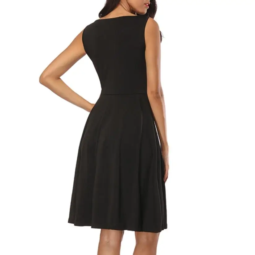 Новый Для женщин кота в клетку с Повседневное платье без рукавов вечерние