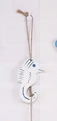 000007-whiteseahorse Средиземноморский стиль Морская звезда маленькая Рыбная нить настенные подвесные предметы интерьера ресторана детского сада настенные вешалки - Цвет: 000007-whiteseahorse