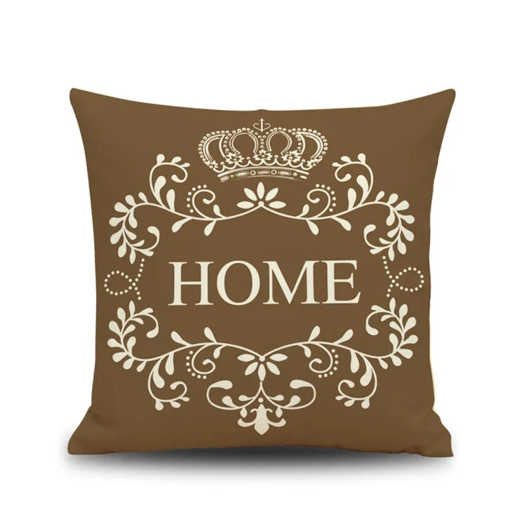 2 шт./лот наволочка с рисунком короны домашние наволочки принтом льняные