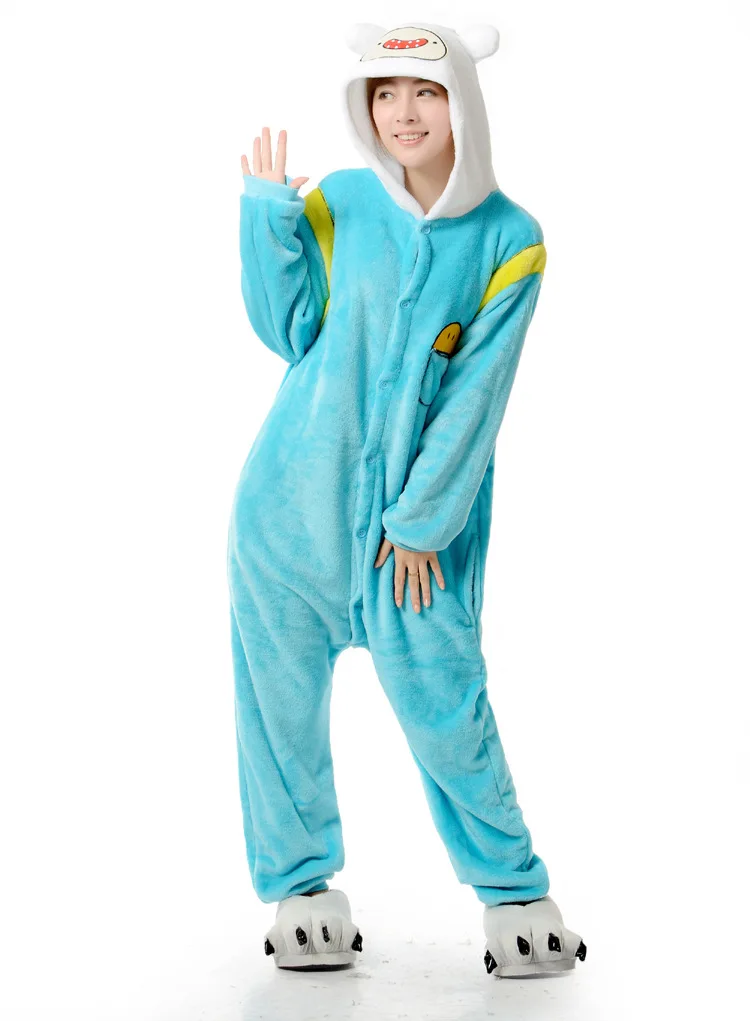 Приключения go Финн и Джейк Комбинезоны Onesie аниме увлажняющим эффектом марки The Finn