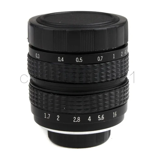 35 мм f1.7 C mount CCTV Lens для olympus M4/3 E P1 PL1 G1 GF1 GH1 EPM1 OM D EM5 EM10 & sony NEX 3 A6300 A6500|Объективы