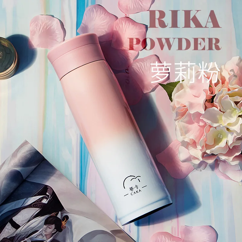 ROSE CAKA 500ml Thermos Bottle Stainless Steel Vacuum Flasks - Цвет: ROSE