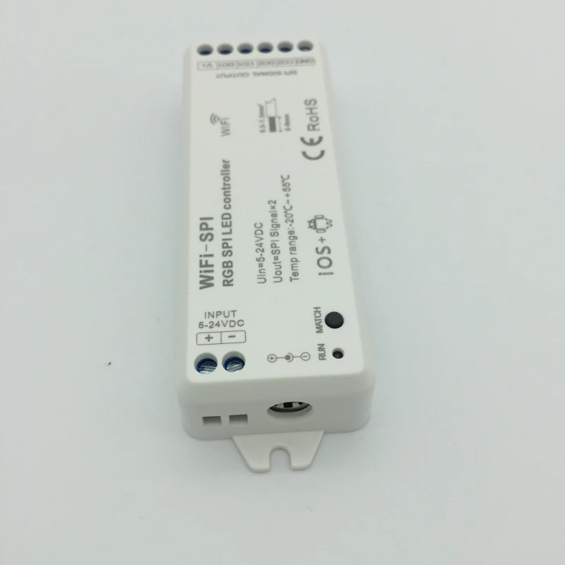 Контроллер Wi-Fi-SPI для светодиодных лент с поддержкой WS2812B TM1809 LPD6803 WS2811 UCS1903 | Лампы и