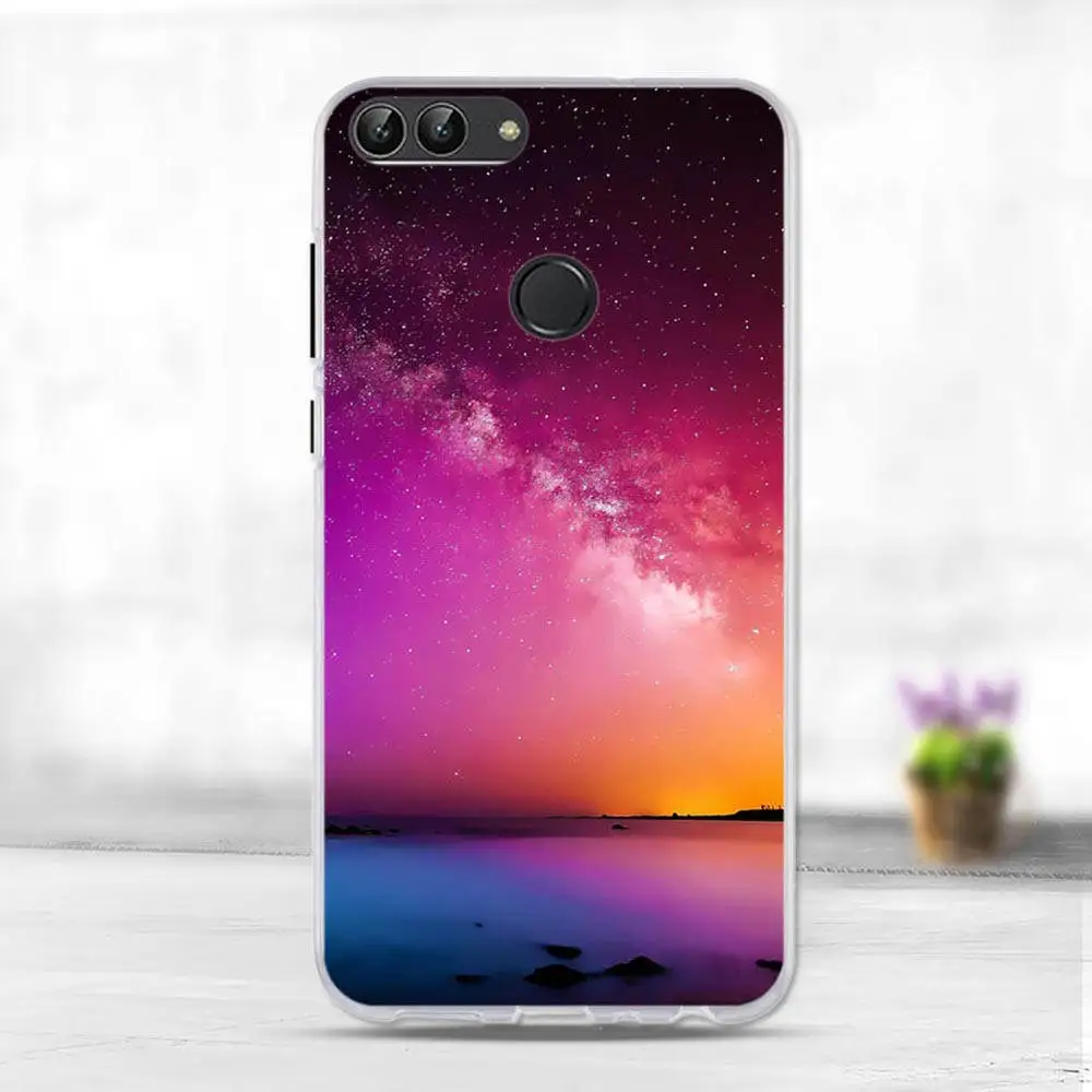 19 Чехол для huawei P Smart, милый чехол, Enjoy 7 S, силиконовый мягкий ТПУ чехол для телефона, чехол для huawei P Smart FIG-LX1, чехол - Цвет: 19