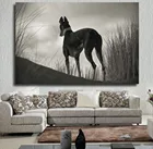 Настенные художественные принты, черно-белые постеры и принты Greyhound, картина маслом на холсте для гостиной, без декора