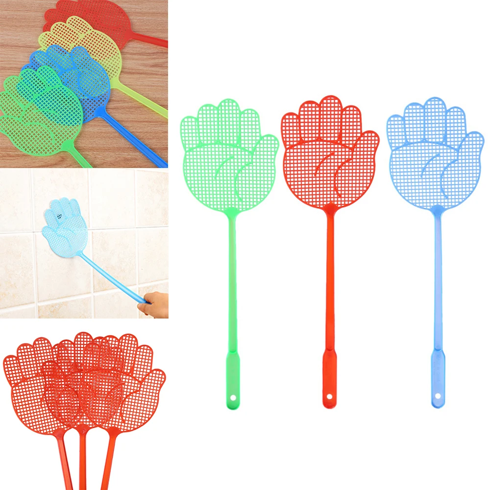 1 шт. ручная пластиковая длительная ручка для борьбы с вредителями Fly Swatter 2019 Новое