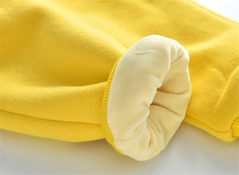 Детские зимние штаны теплые штаны с рисунком для маленьких девочек новые милые хлопковые штаны с аппликацией кролика для маленьких девочек, длинные спортивные штаны для малышей