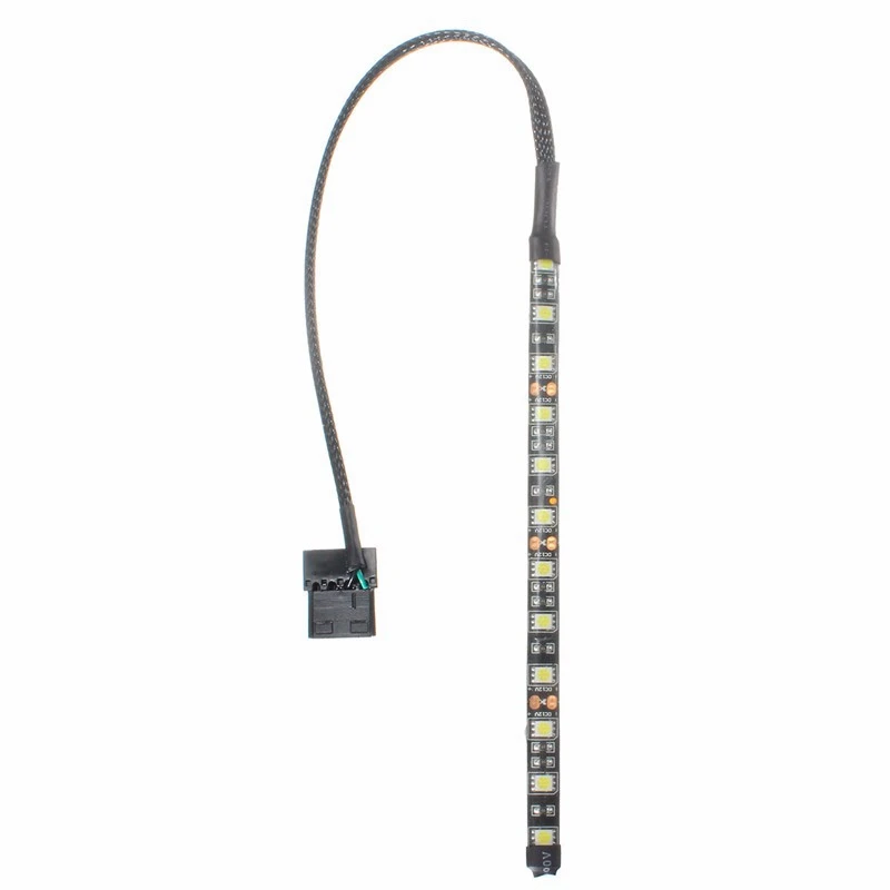 Neon Adhensive Waterproof 4 Colors Pin 5050 SMD 12 LED Strip Light 12V DC Dustproof Computer Case Flexible Lamp | Лампы и освещение