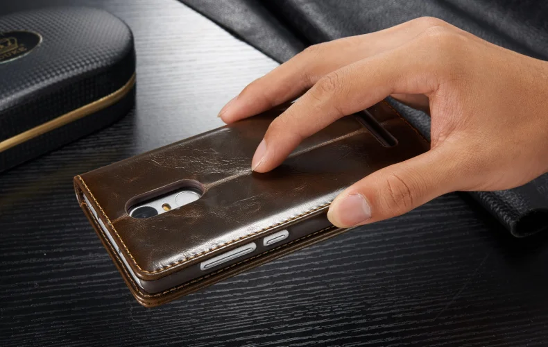 Оригинальный чехол для телефона Xiaomi Mi8 Fundas Роскошный из натуральной кожи с