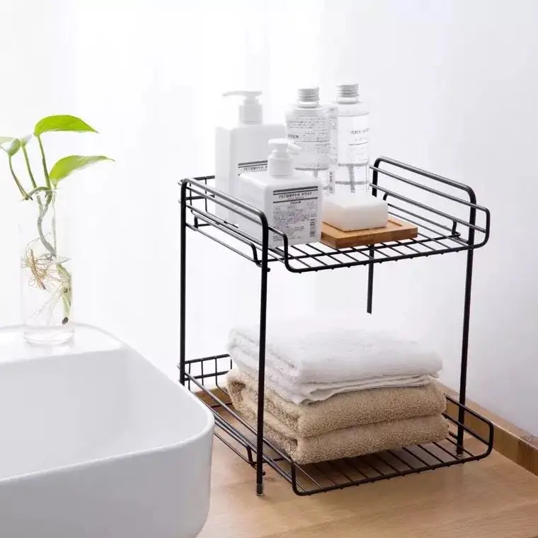 Двойная железная стойка для хранения настольное хранилище корзины 9 8 &quotLx 11 6&quot Wx