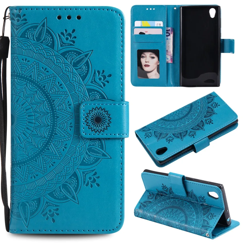 Высококачественный флип-кейс из искусственной кожи для Sony Xperia L1 мягкий чехол ТПУ