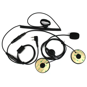 2 pin finger ptt motorcycle helmet headset microphone for walkie talkie for kenwood baofeng retevis wouxun tyt radio c2160a