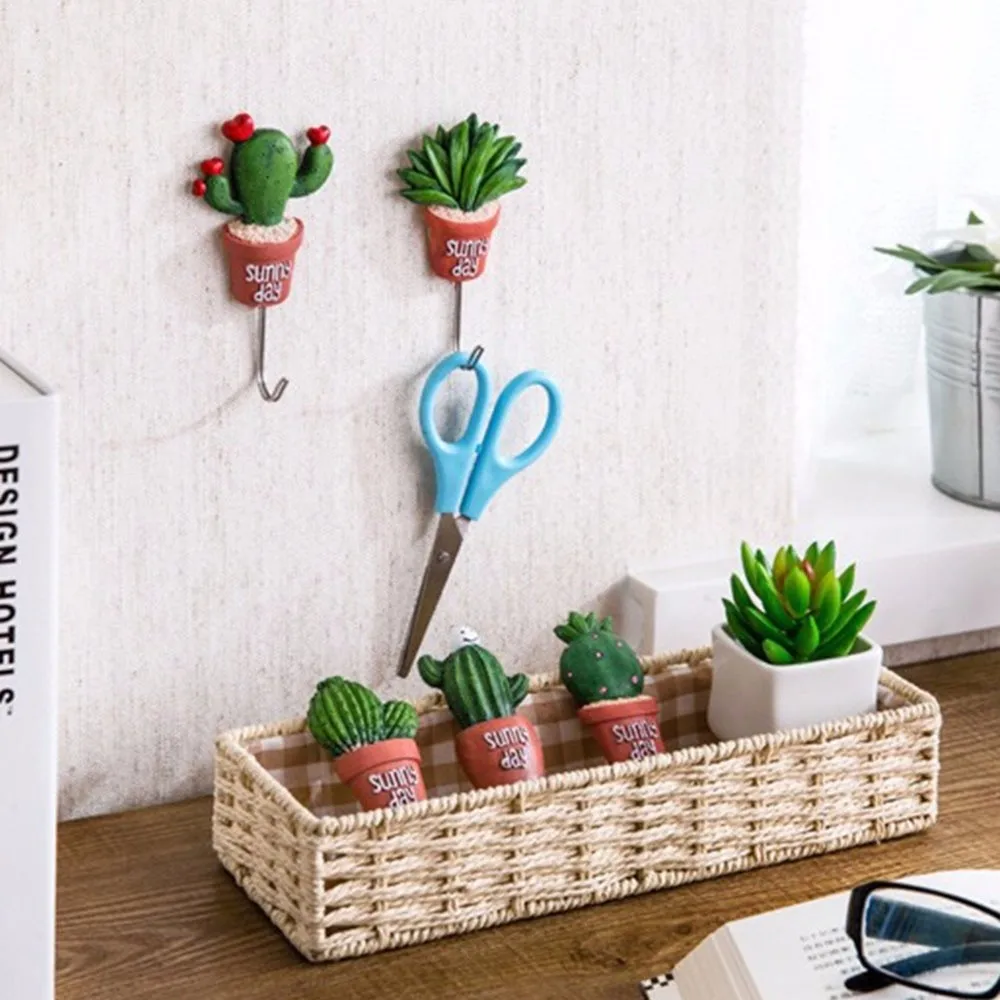 1 шт. вешалка для настенного крючка забавная имитация суккулентных растений